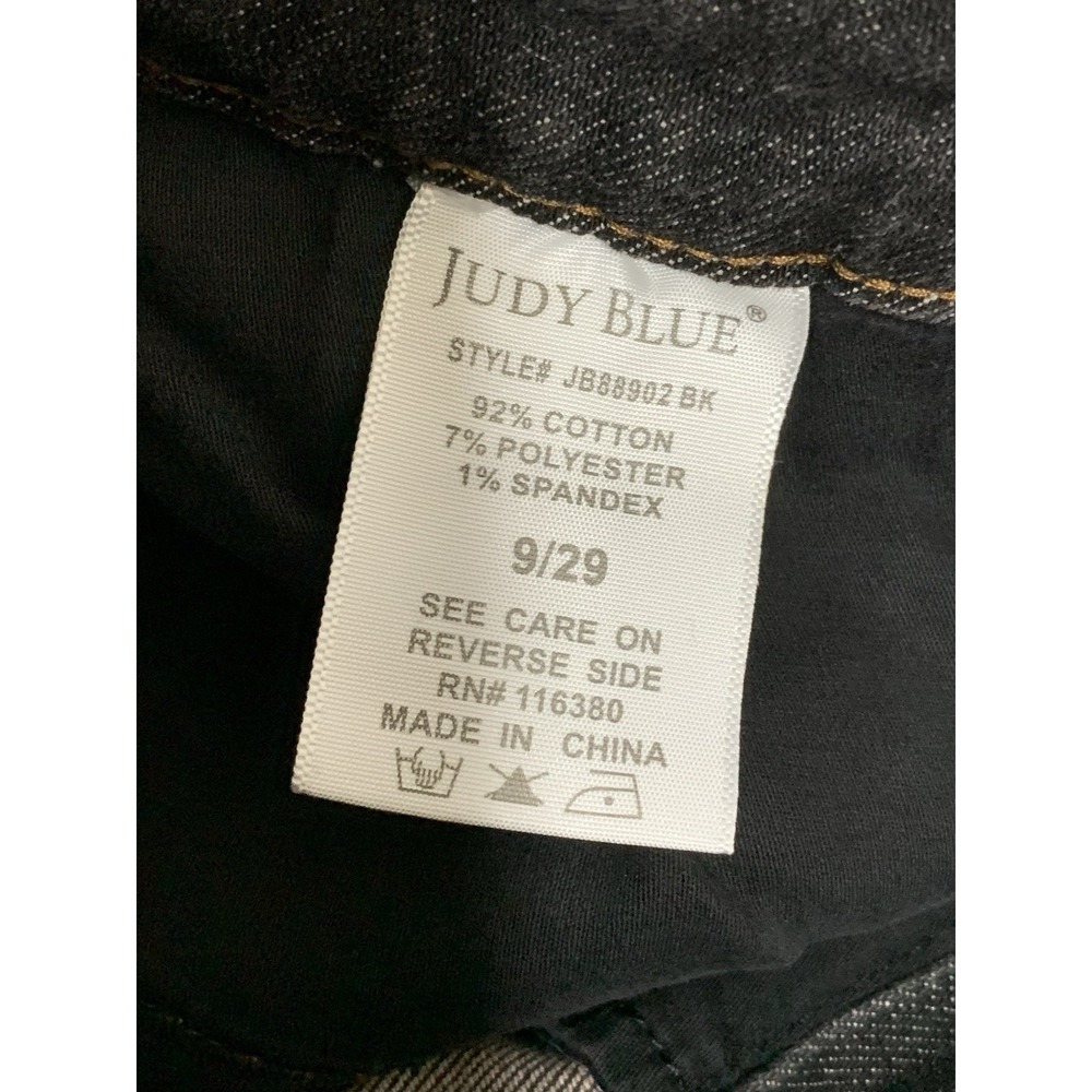 Judy Blue Jeans Womens Sz 9/29 Black Stretch High Rise Skinny Slim Fit JB88902 - Picture 4 of 10